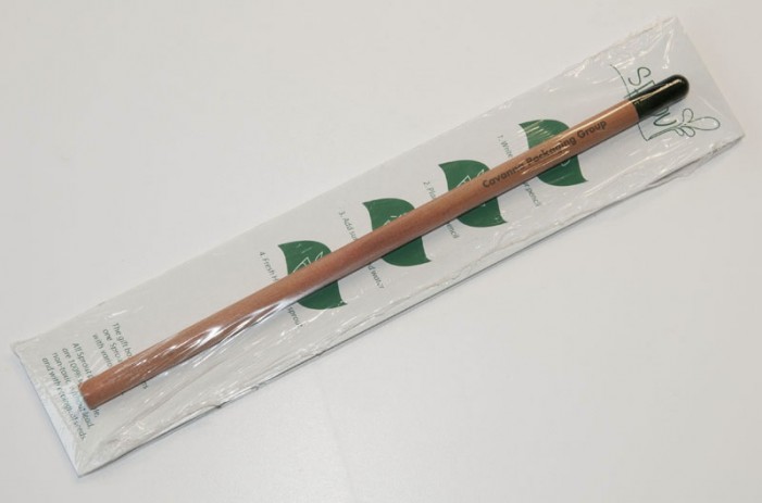 La matita organica con seme incorporato