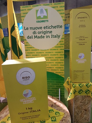 La prima etichetta di riso Made in Italy