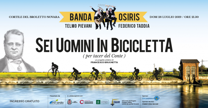 Il maltempo blocca la Banda Osiris in bici lungo il canale Cavour