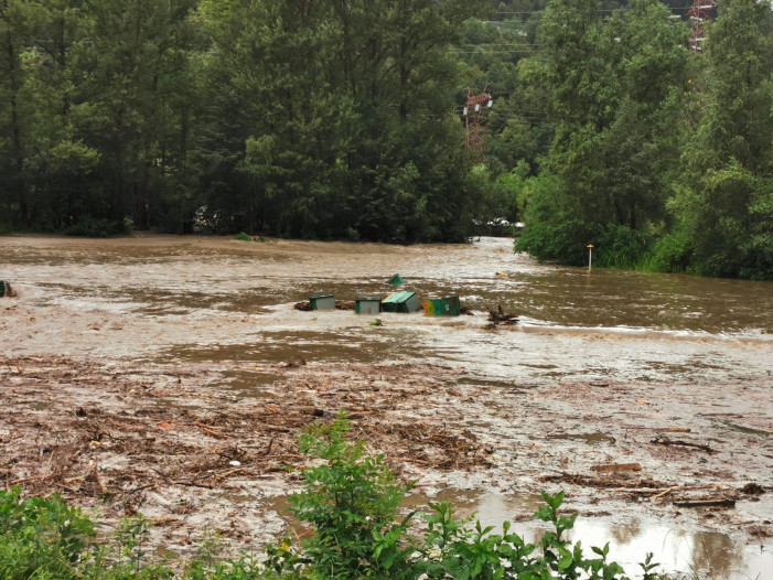 Alveari travolti dalla piena