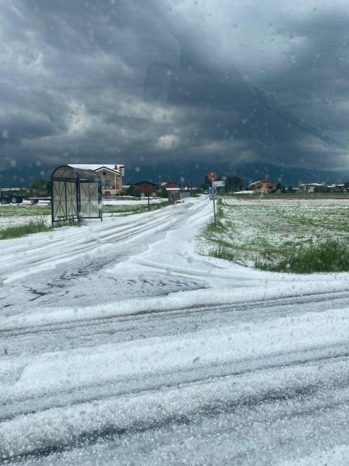 Inverno a maggio in Piemonte? No, è grandine