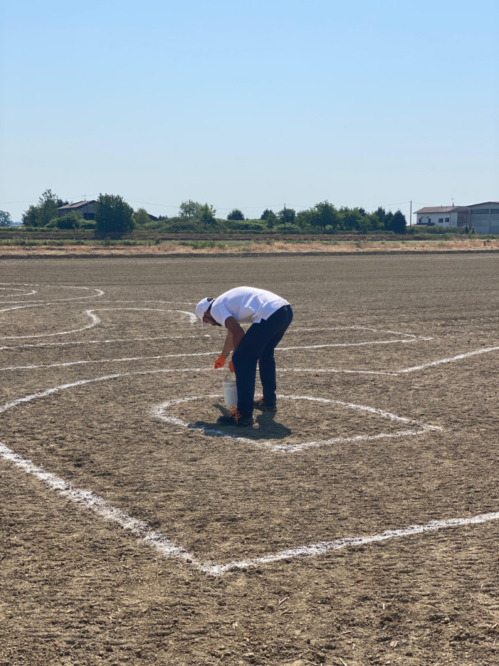 Land art per celebrare gli 80 anni dell’Arborio